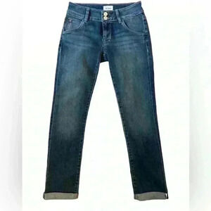NWT Hudson Collin Flap Cuffed Hem Skinny Jeans Size 24